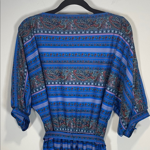 Blue Paisley Patterned Maxi Dress - Picture 5 of 7